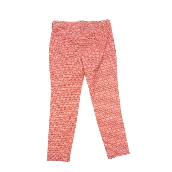 Old Navy Pixie Womens Ankle Pants Size 4 Fish Print Orange Stretch NWT Preppy - Picture 5 of 5